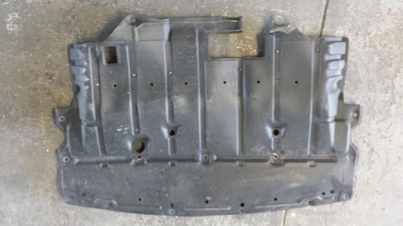 what the factory OEM undertray looked like when removed...