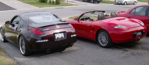 My previous car Boxster with my new car Z...