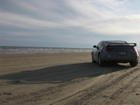 Z on Galveston Beach