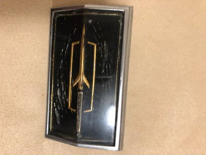 1977 Cutlass S Header Panel Emblem