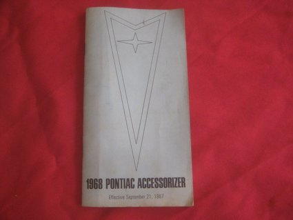 1968 Pontiac and GTO Accessorizer Manual