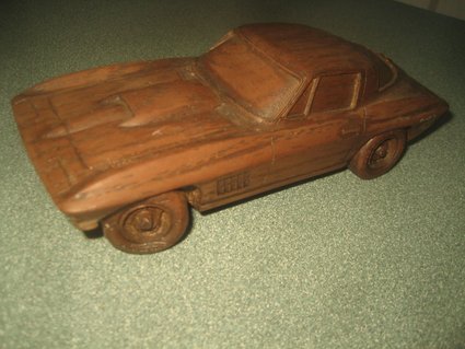 1967 Corvette Wooden Wheels Model Car