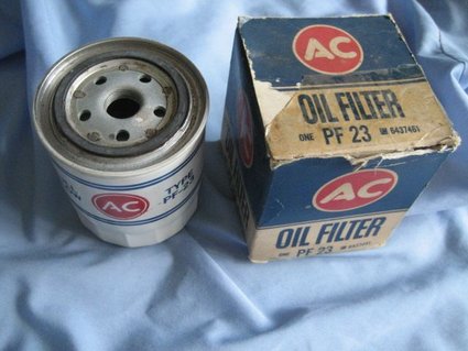 NOS 1967 Pontiac GTO AC PF23 white oil filter
