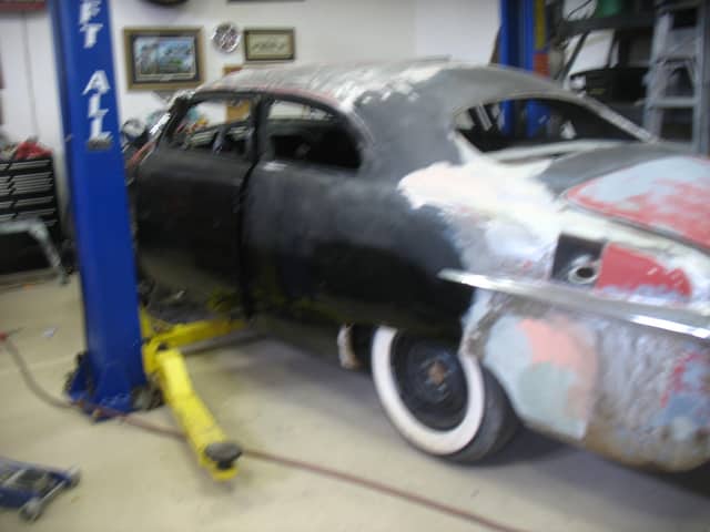 1951 ford coupe chopped top project