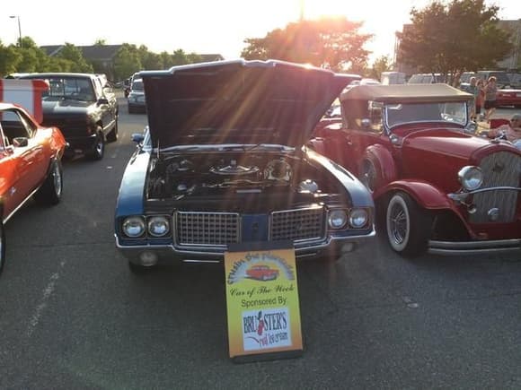 Won &quot;Car of the Week&quot; award, Brusters Cruise In, Mooresville NC.