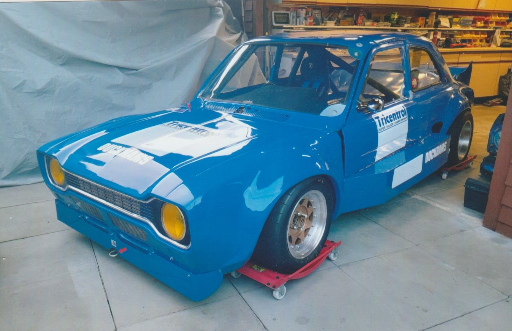 Nearing completion by Chris Fulke Greville, the Ex Geoff Wood LT40 Hart F2 Ford Escort Tricentrol Super Saloon. Should be ready to unveil during 2025.