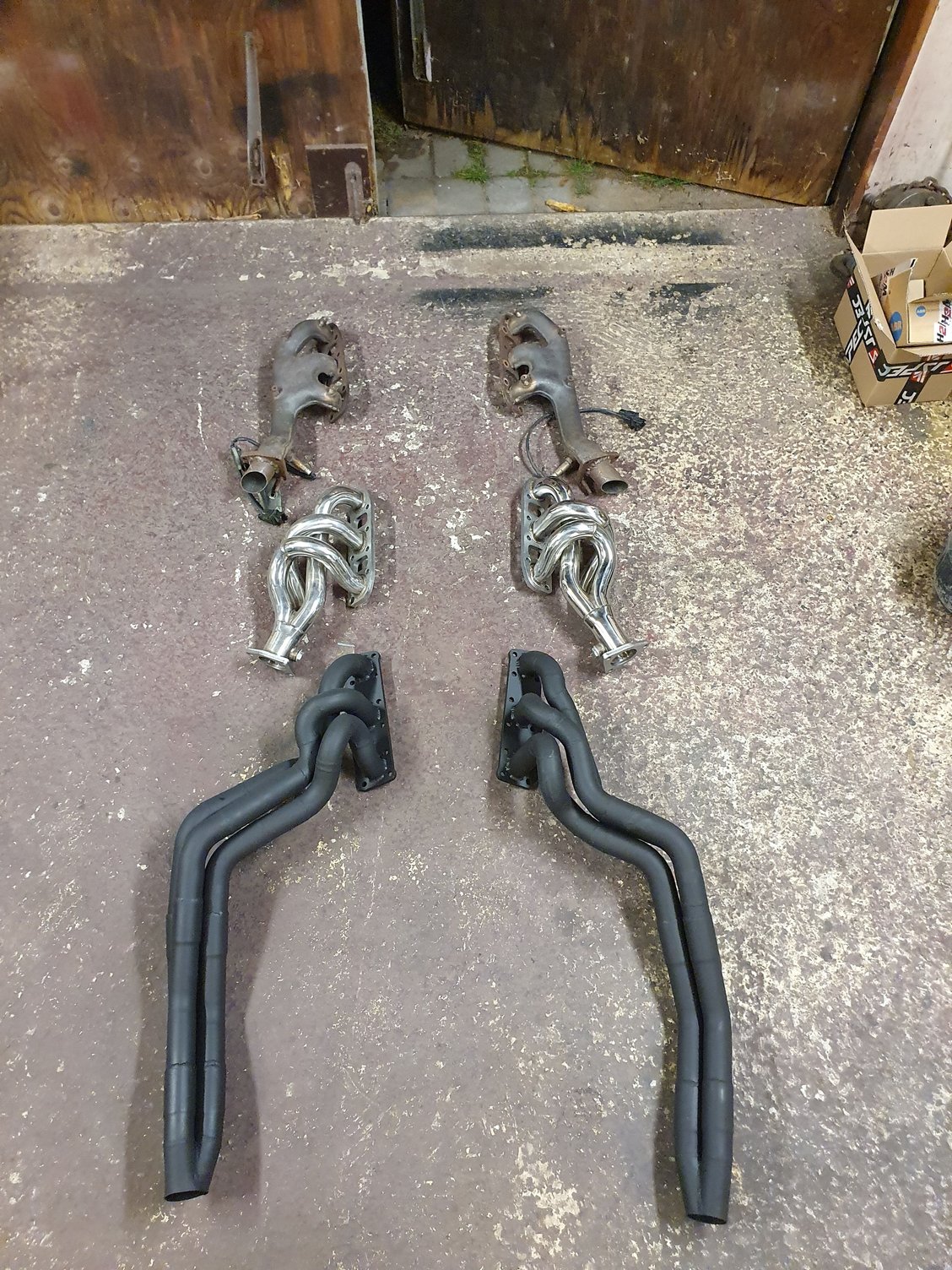 Stock headers vs ebay headers vs my own longtube headers.