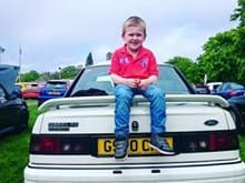 And i'll finish with this pic of my boy sitting on the saph at Beaulieu with the Kent RS Owners Club. Two years ago now, I will take this pic again once the cars done