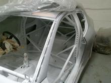 Waiting for the outside bodywork to finished