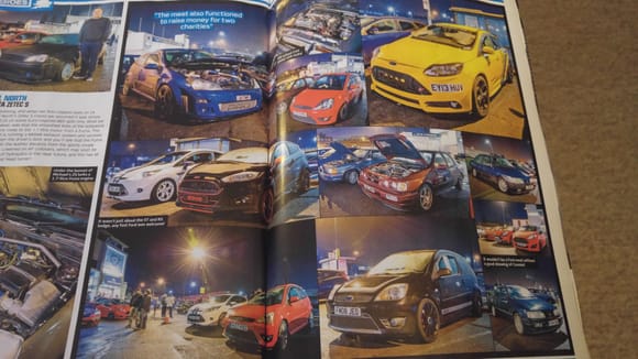 Went to a Charity Meet at the Ace Cafe in Jan and it was covered in Fast Ford this month