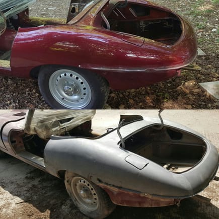 This E type jag was hiding a multitude of sins! 250k car once restored apparently. Rather an RS200 myself lol