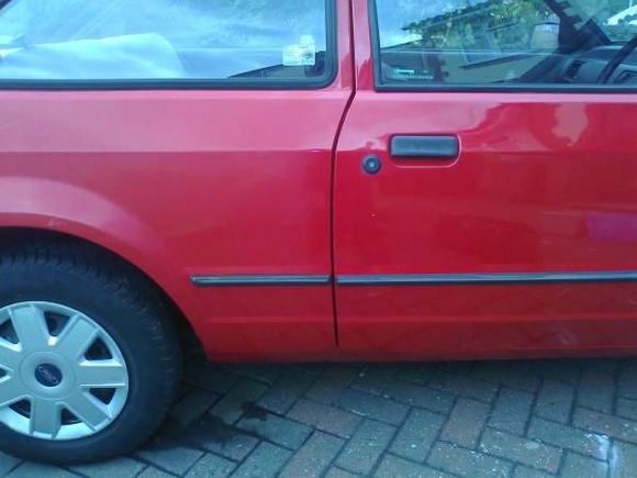 half car t-cut and polished