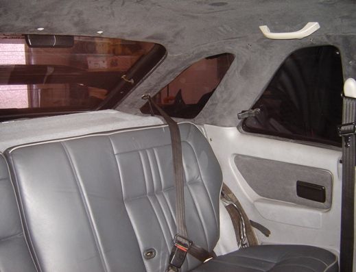 Rear seat and headliner l/h/s