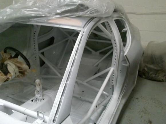 Waiting for the outside bodywork to finished