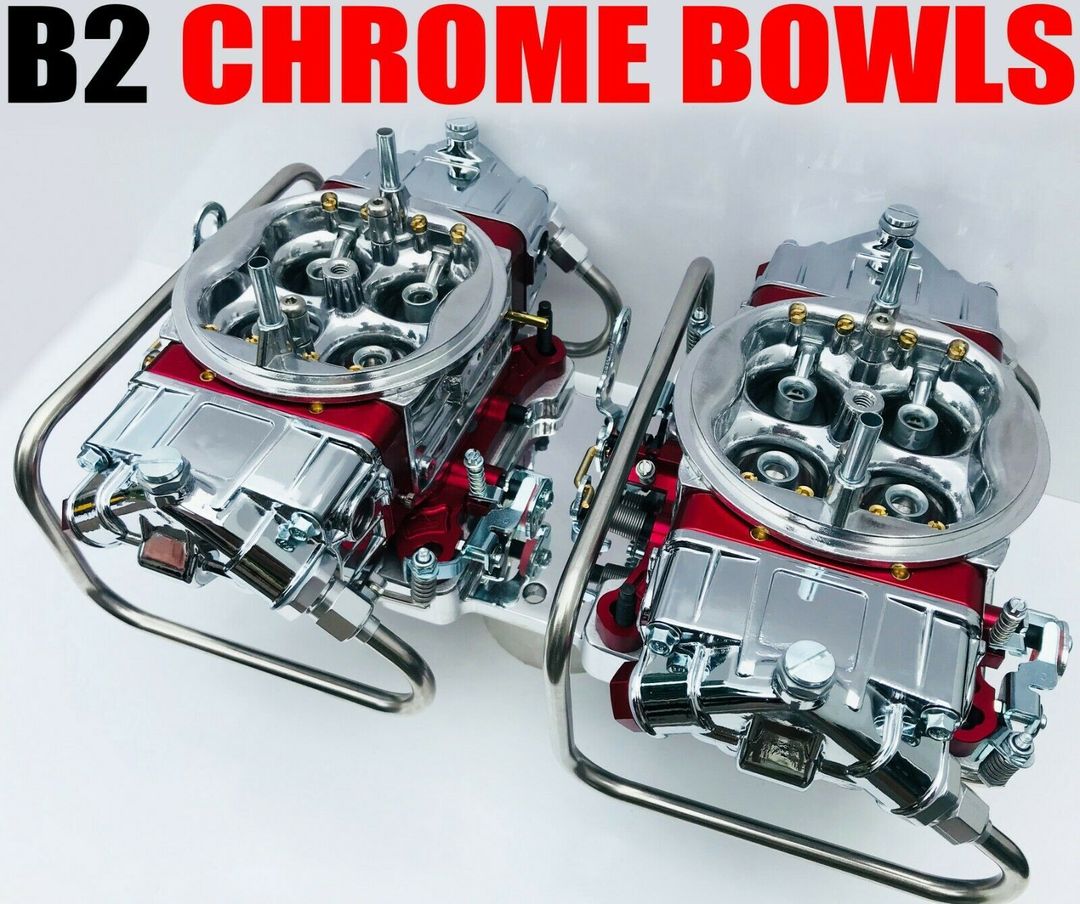 QFT Q850B2 850 CFM BLOWER SUPERCHARGER CARBS CHROME BOWLS for Sale in