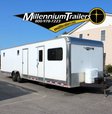 Used 2018 32' Car Hauler w/12' Dinette Layout Living Quarter 