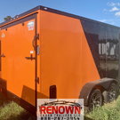 **NEW** 7X16TA Two-Tone BLACKOUT Enclosed Cargo Trailer