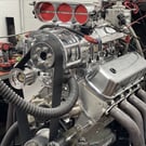 555ci Blown, Fuel Injected BBC, Hydraulic Roller Engine