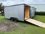 7 X 16 Enclosed Cargo Trailer – Tandem Axle – with Black  for sale $5,950 