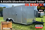 NEW 8.5X16TA Silverfrost Enclosed Trailer w/ Upgrades  for sale $7,195 