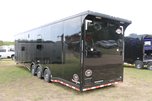 8.5' X 44' GOOSENECK RACE CAR TRAILER W/ LIVING QUARTERS  for sale $98,000 