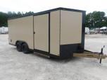 2025 Covered Wagon Trailers Gold Series 8.5x18 Vnose Desert   for sale $8,495 