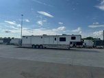 USED HAULMARK 42' GOOSENECK LIVING QUARTERS RACE TRAILER 