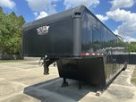 2022 53' VINTAGE TRAILERS PRO STOCK CENTER BATH HAULER BLACK  for sale $52,000 