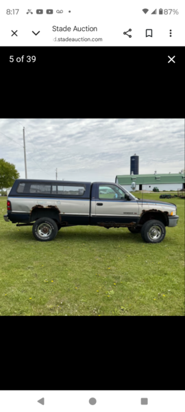 1995 Dodge Ram 2500 3/4 Ton 4x4 Street Stock Pulling Truck  for Sale $1,234 