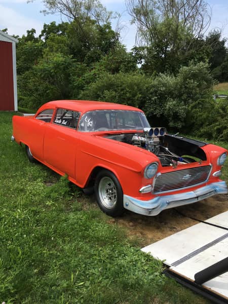 1955 chevy with big block and 2019 24 ft trailer  for Sale $45,000 