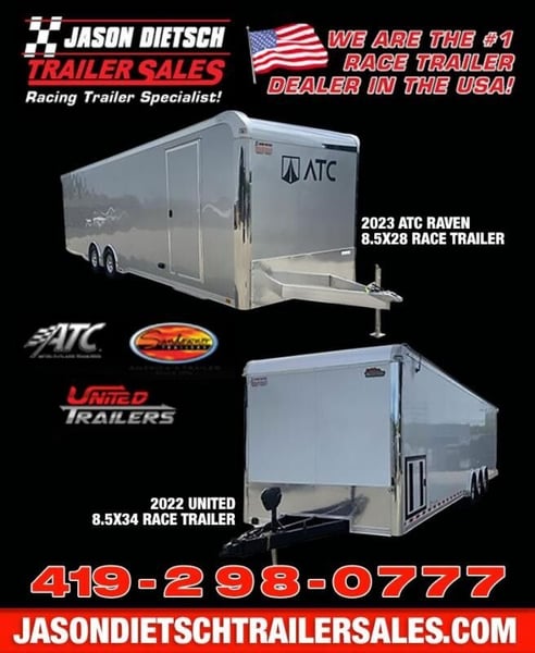 2022 ATC 8.5X24 All Aluminum Race Trailer 