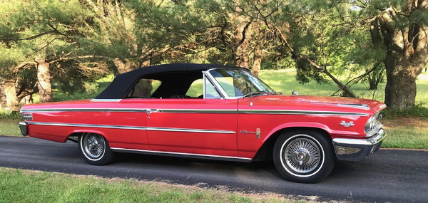 1963 Ford Galaxie 500 XL Convertible, 390 V8 4 Spd  for Sale $42,500 