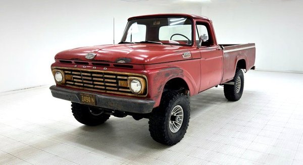 1963 Ford F100 4x4 Long Bed Pickup  for Sale $29,500 