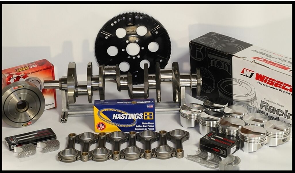 BBC CHEVY 555 ASSEMBLY +16cc DOME 4.560 PISTONS 2PC RMS