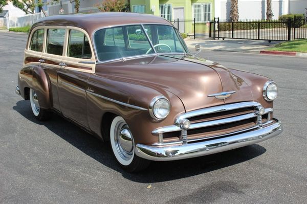 1950 Chevrolet Styleline Deluxe Tin Woody for Sale $36,900