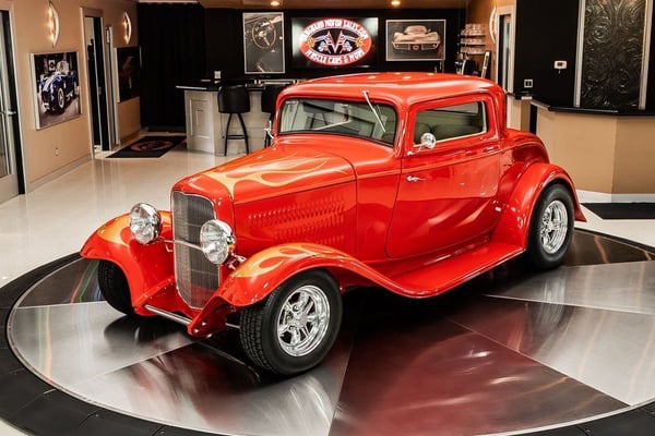 1932 Ford 3-Window Coupe Street Rod  for Sale $89,900 