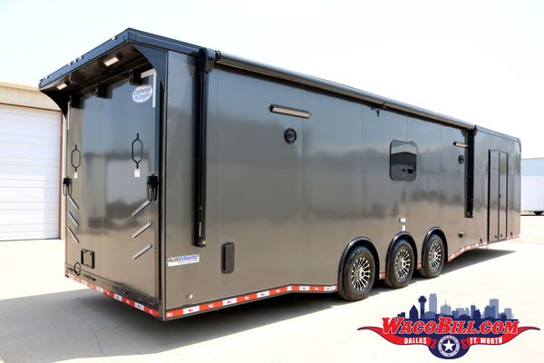 34' Blackout Living Quarters Race Trailer @ Wacobill.com 