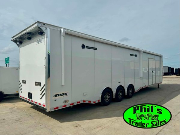 44' HAULMARK EDGE PRO RACE TRAILER  GOOSENECK BATHROOM    for Sale $70,999 