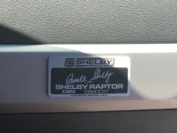 2013 Shelby SVT Raptor for Sale $105,000