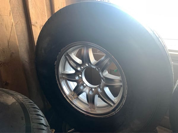 235/85R16 Tires on Aluminum Rims  for Sale $475 