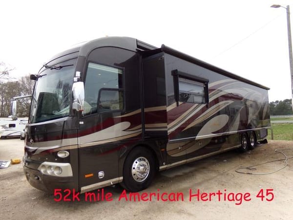 650hp Cummins 45ft 3 Slide American Heritage Motorhome L@@K  for Sale $219,999 