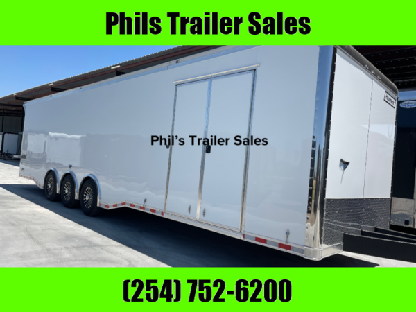 34' ENCLOSED 2 CAR HAULER HAULMARK RACE TRAILER   for Sale $28,500 