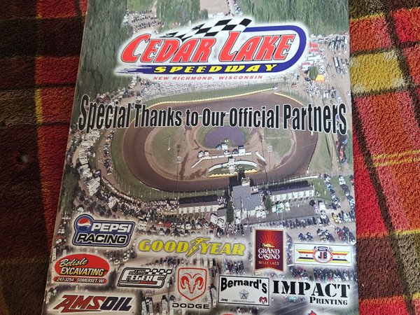 Cedar Lake Speedway Year Book 50th Anniversary   for Sale $55 