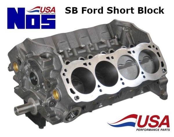 Small Block 427 Ford Assembled Short Block N2O  for Sale $8,650 