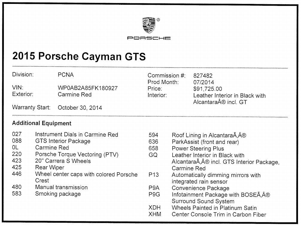 2015 Porsche Cayman - Cayman GTS - Manual, PASM, PTV in Carmine Red, Certified, 11k Miles, 91k MSRP +++ - Used - VIN WP0AB2A85FK180927 - 10,700 Miles - 6 cyl - 2WD - Manual - Coupe - Red - Needham, MA 02492, United States