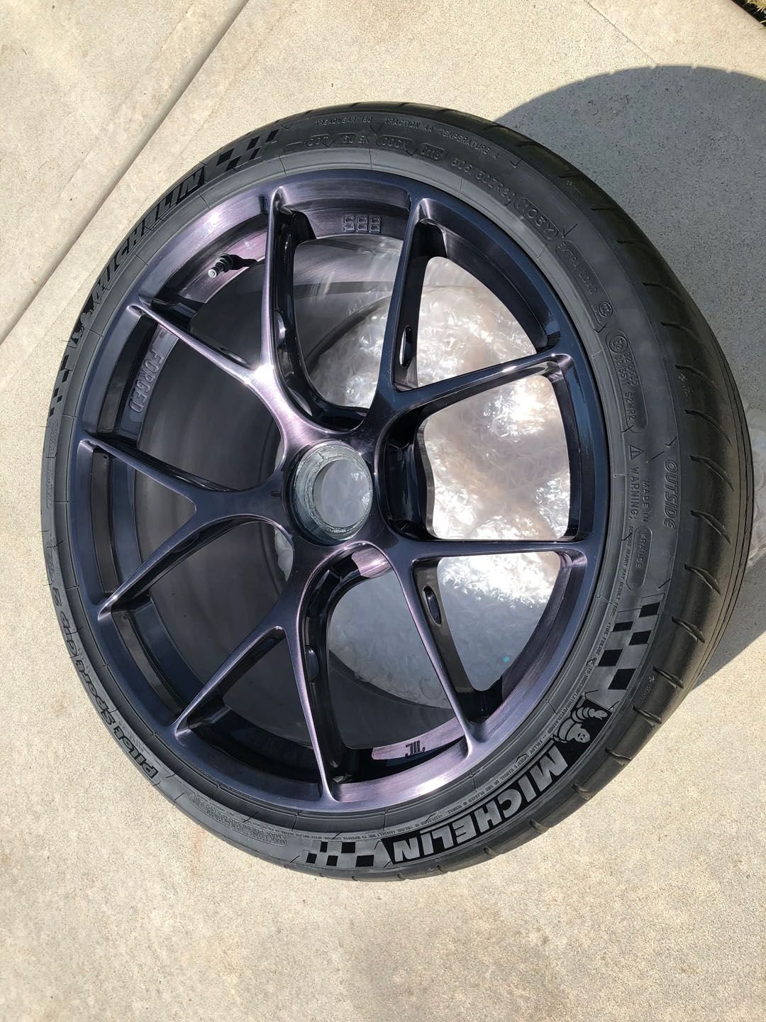 Wheels and Tires/Axles - Porsche BBS FI-R Wheels 20x9 ET52 & 20x12 ET44 Center Lock Custom Brushed Finish - Used - 2013 to 2019 Porsche 911 - Lees Summit, MO 64064, United States