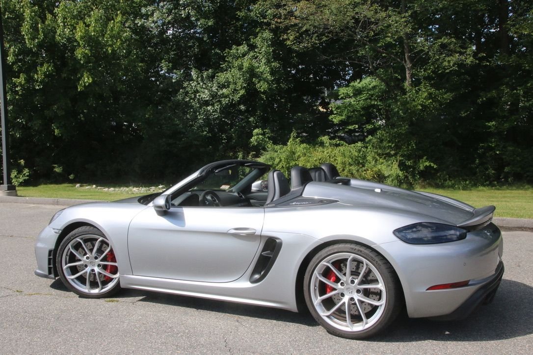 2021 Porsche 718 Spyder - 2021 Boxster Spyder PDK GT silver over black - Used - VIN WP0CC2A80MS240485 - 2,500 Miles - 6 cyl - 2WD - Automatic - Convertible - Silver - Boston, MA 02118, United States