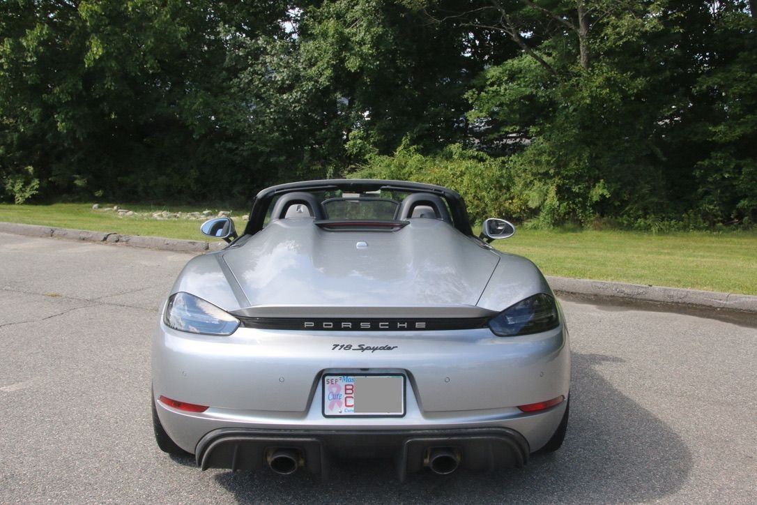 2021 Porsche 718 Spyder - 2021 Boxster Spyder PDK GT silver over black - Used - VIN WP0CC2A80MS240485 - 2,500 Miles - 6 cyl - 2WD - Automatic - Convertible - Silver - Boston, MA 02118, United States