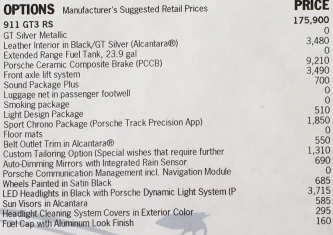 2016 Porsche 911 - 2016 GT3 RS - Used - VIN WP0AF2A98GS193248 - 9,300 Miles - 6 cyl - 2WD - Automatic - Coupe - Silver - San Francisco, CA 94131, United States