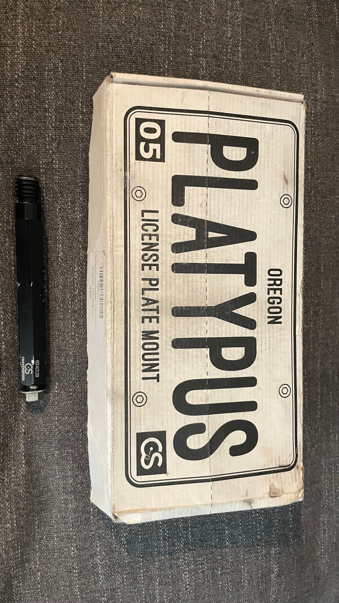 Exterior Body Parts - Platypus Front License Plate Tow Hook Mount - Used - 0  All Models - 2014 to 2016 Porsche Cayman - Los Angeles, CA 90045, United States
